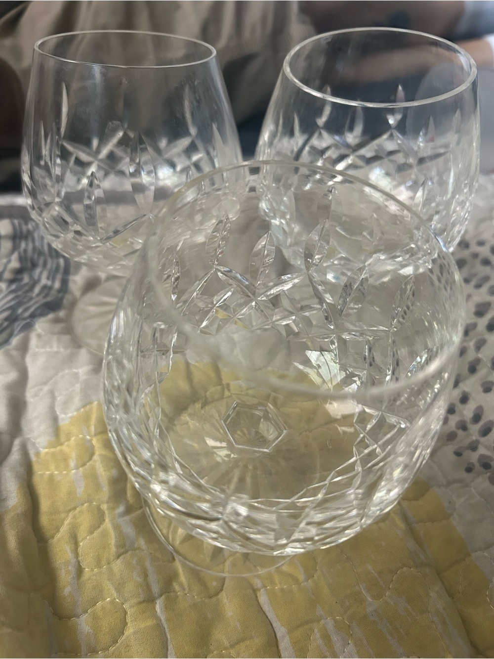 Clear Cut-Glass Brandy Snifters - Set of 3
Waterford